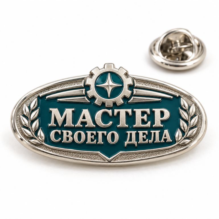 Корпоративный значок Мастер своего дела на заказ