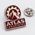 Значок на пиджак Atlas Industries на заказ с логотипом