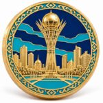 Сувенирная монета Астана на заказ с Байтереком