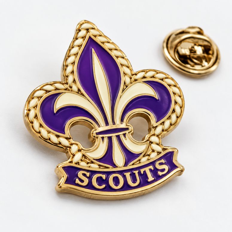 Брендированный значок Scouts на заказ с логотипом