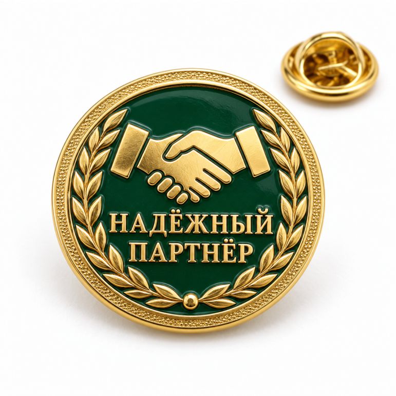 Фирменные значки Надёжный партнёр на заказ
