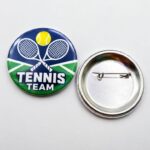 Заказать закатные значки Tennis Team с печатью